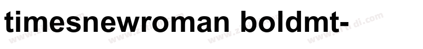 timesnewroman boldmt字体转换